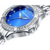 Reloj Mark Maddox Azul Cristales Brazalete Plateado