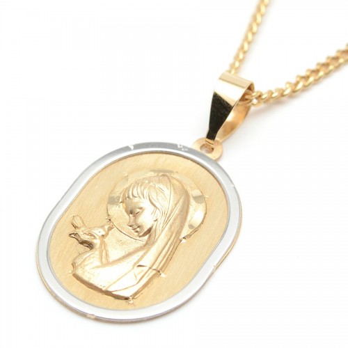 Medalla Oro Bebé Virgen Niña