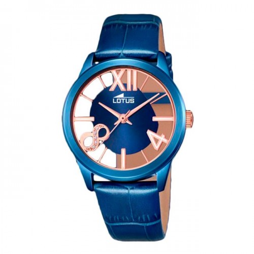Reloj Lotus Azul Dorado Correa