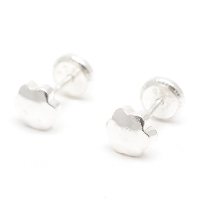 Pendientes Plata Estrella Lila