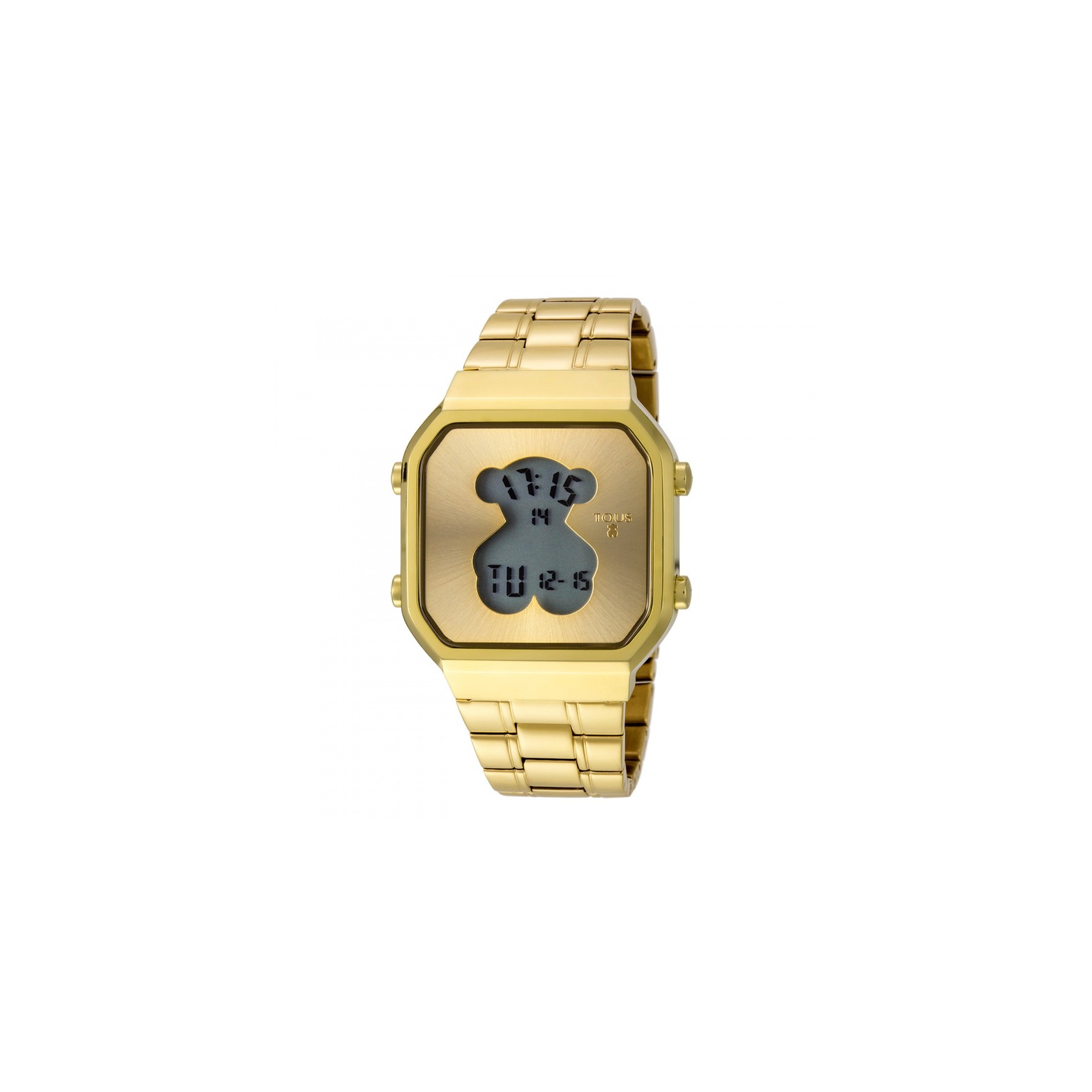 Reloj Tous D-Bear digital brazalete dorado