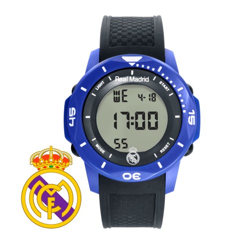 Reloj Chico Real Madrid Digital Azul Correa Negra