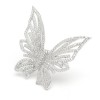 Broche de plata con forma de mariposa