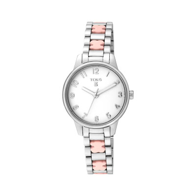 Reloj Tous Bahia Niña Brazalete Acero Ositos Rosa