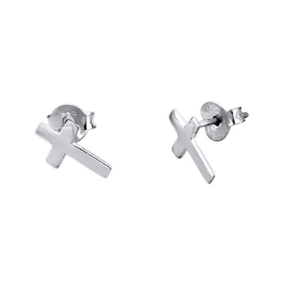 Pendientes Plata Lotus Cruz