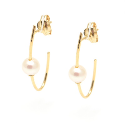 Pendientes Oro Chica LeCarré Aro Perlas