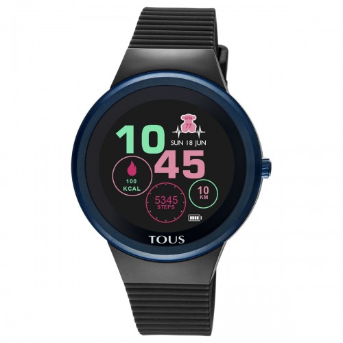 Smartwatch Tous Rond Connect Silicona Negra