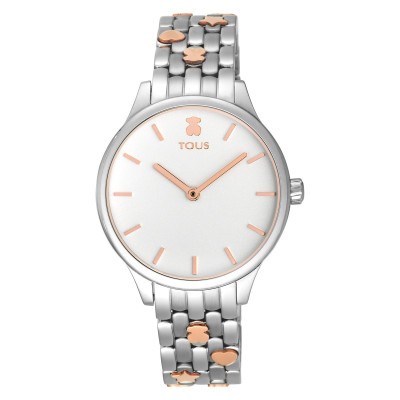Reloj Tous Mini Icon Brazalete Acero Bicolor
