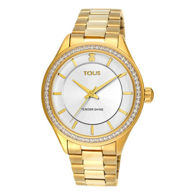 Reloj Tous Dorado Tender Shine Brazalete Acero