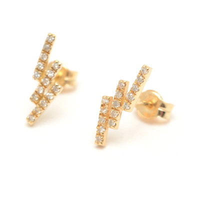 Pendientes Oro Chica LeCarré Trepadores Diamantes