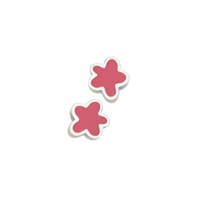 Pendientes Plata Agatha Nube Rosa Fucsia