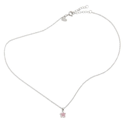 Colgante de Plata de Agatha Flor Rosa