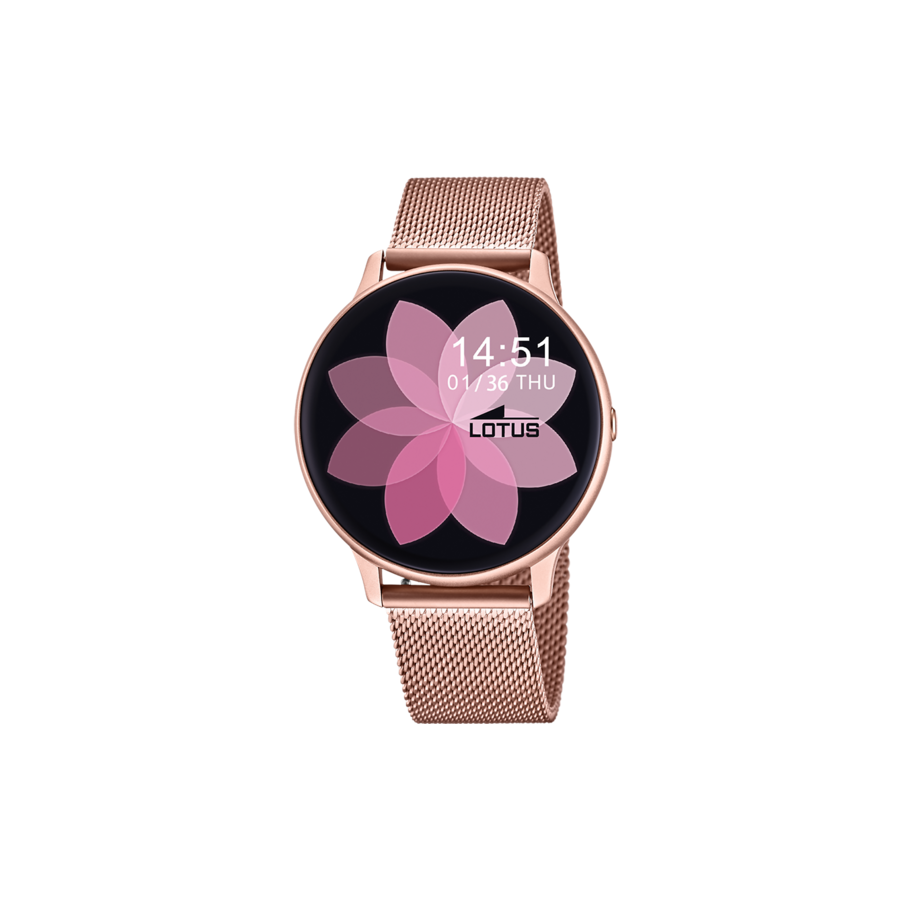Smartwatch Lotus Chica Dorado Brazalete Malla