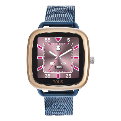 Smartwatch Tous D-Connect digital dorado brazalete azul