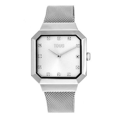 Reloj Tous Cuadrado Karat Malla Acero