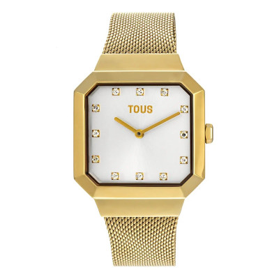 Reloj Tous Cuadrado Karat Dorado Malla