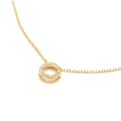Gargantilla Oro LeCarré Círculo Diamantes