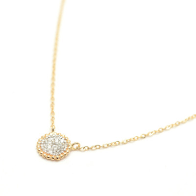 Gargantilla Oro LeCarré Círculo Diamantes