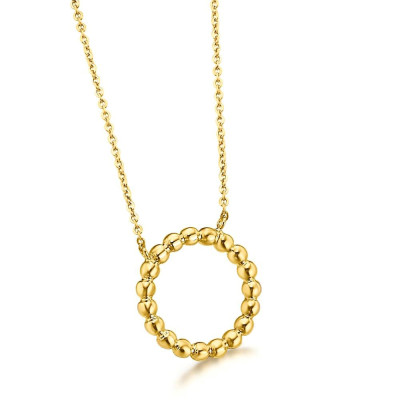 Gargantilla Oro LeCarré Círculo Bolitas