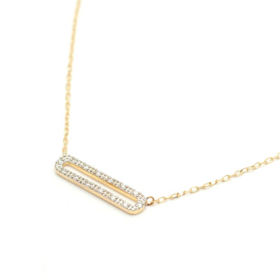 Gargantilla Oro LeCarré Ovalado Diamantes