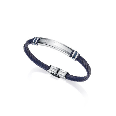 Pulsera Viceroy Chico Placa Piel Azul
