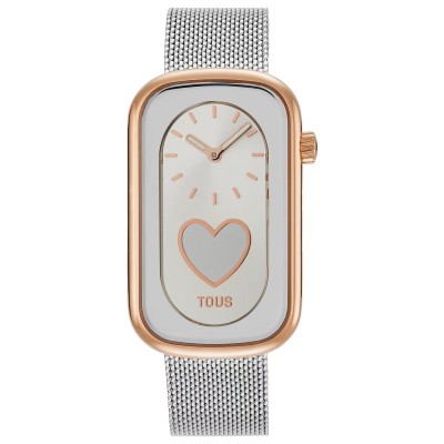 Reloj Tous TBand Nácar Bicolor Brazalete Malla Acero