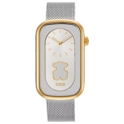 Reloj Tous TBand Nácar Bicolor Brazalete Malla Acero