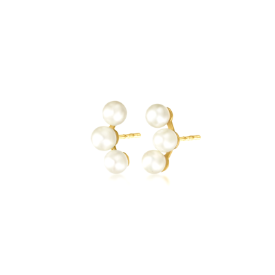 Pendientes Oro Chica LeCarré Perlas Blancas