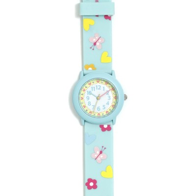 Reloj de Agatha con correa de goma turquesa