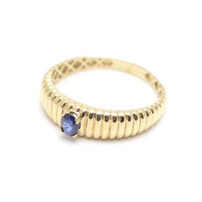 Sortija Oro Chica LeCarré Zafiro Azul