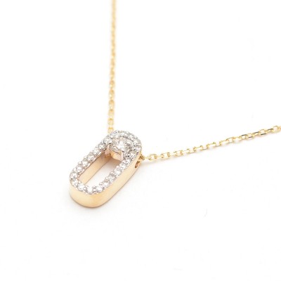 Gargantilla de oro con diamantes