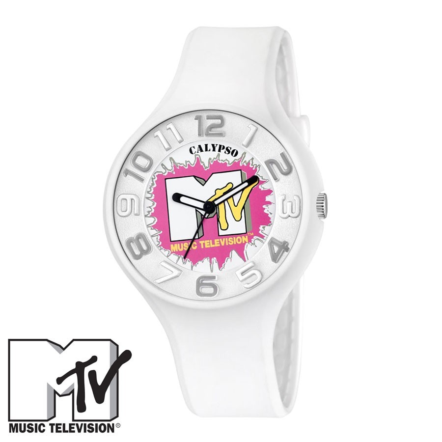Reloj MTV Caucho Blanco