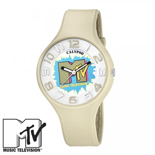 Reloj MTV Caucho Beige