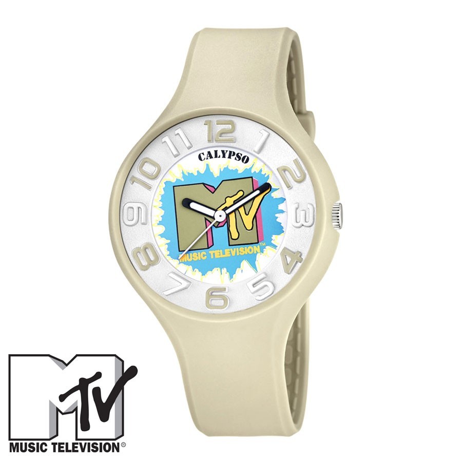 Reloj MTV Caucho Beige