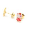 Pendientes Oro Hello Kitty
