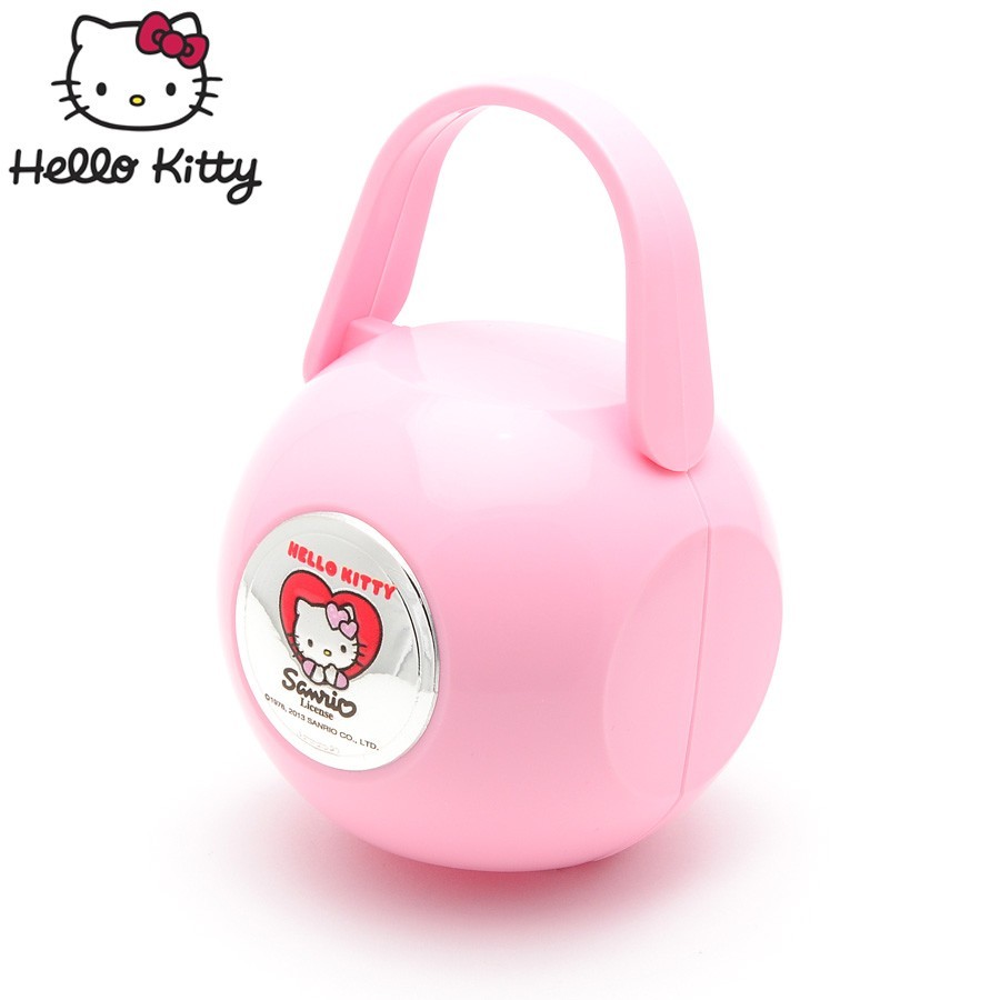 Portachupete Rosa Hello Kitty Corazón