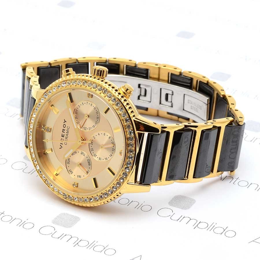 VICEROY Reloj Mujer de malla de color dorado 461096-07 - Girbes Joyas