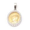 Medalla Oro Virgen Niña Circonitas